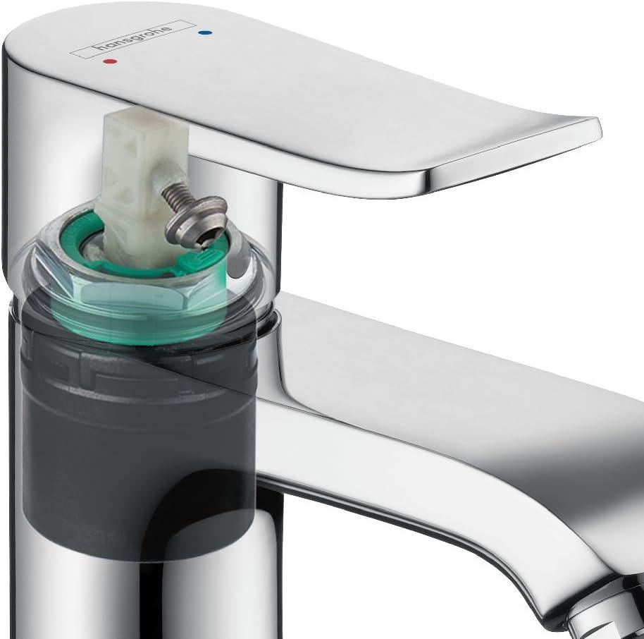 Sleek Chrome Single-Hole Bathroom Faucet with Easy Clean Aerator