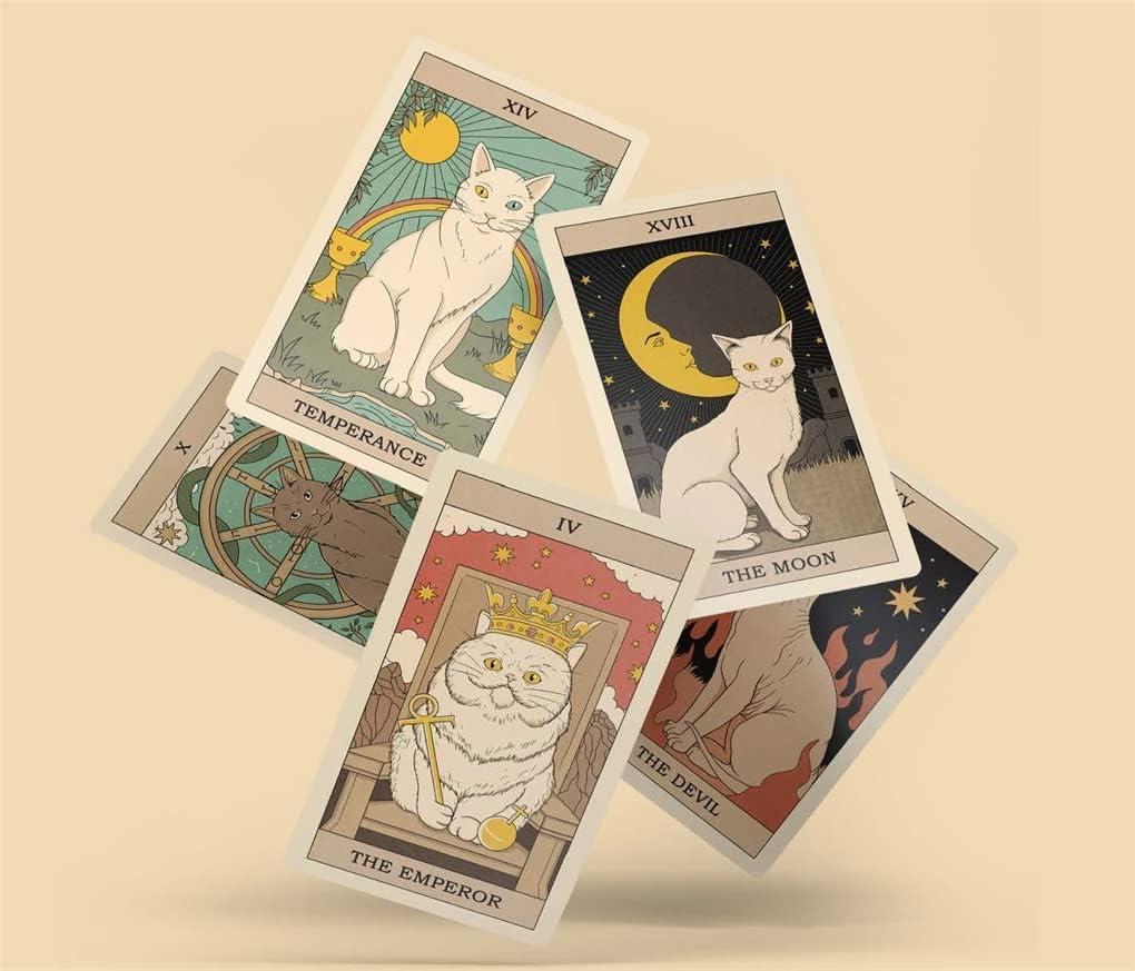 Cats Rule the Earth Tarot: 78-Card Deck and Guidebook for the Feline-Obsessed, (Paperback)