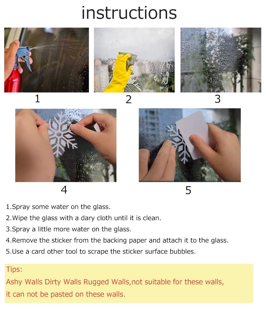 Christmas Windows Static Stickers Clings Santa Claus Snowman Deer Snowflake Removable Vinyl Christmas Tree Diy Wall Window Door Mural Decal Sticker Fo