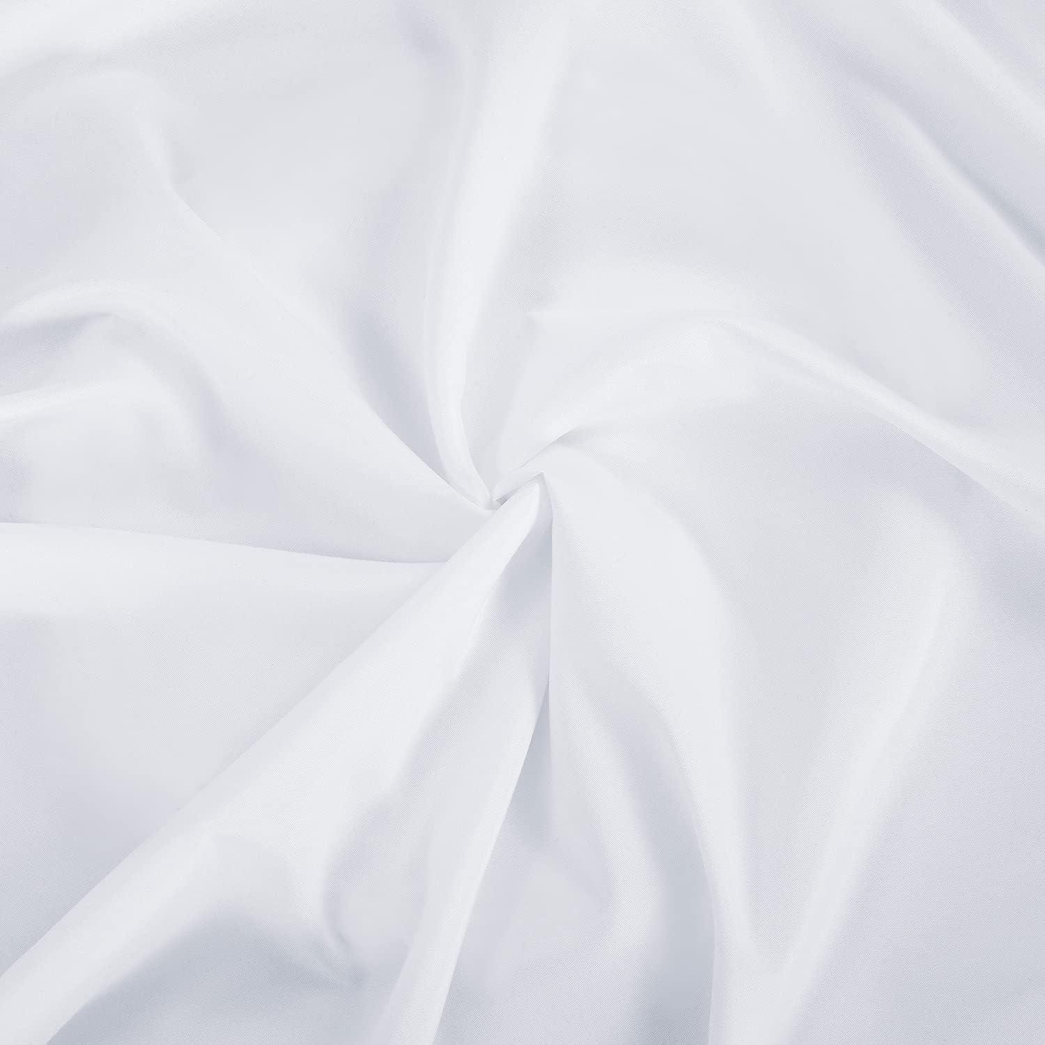 Lavisun Twin Flat Sheets Only, 6 Pack Soft Brushed Microfiber Bedding Sheets for Hotel, Massage, Hospital, Home, Dorm, Bulk Flat Sheets Only Twin Size (White)