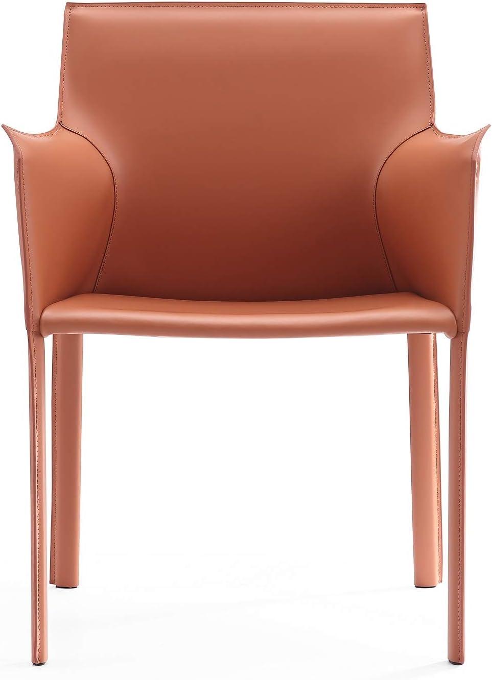 Paris Faux Leather Upholstered Metal Armchair