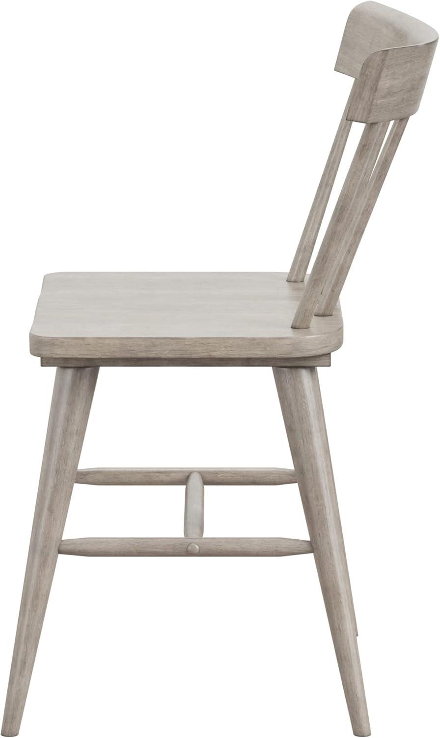 Set of 2 Mayson Spindle Back Dining Chair Gray - Hillsdale Furniture: Farmhouse Style, Wood Frame, Foam Fill