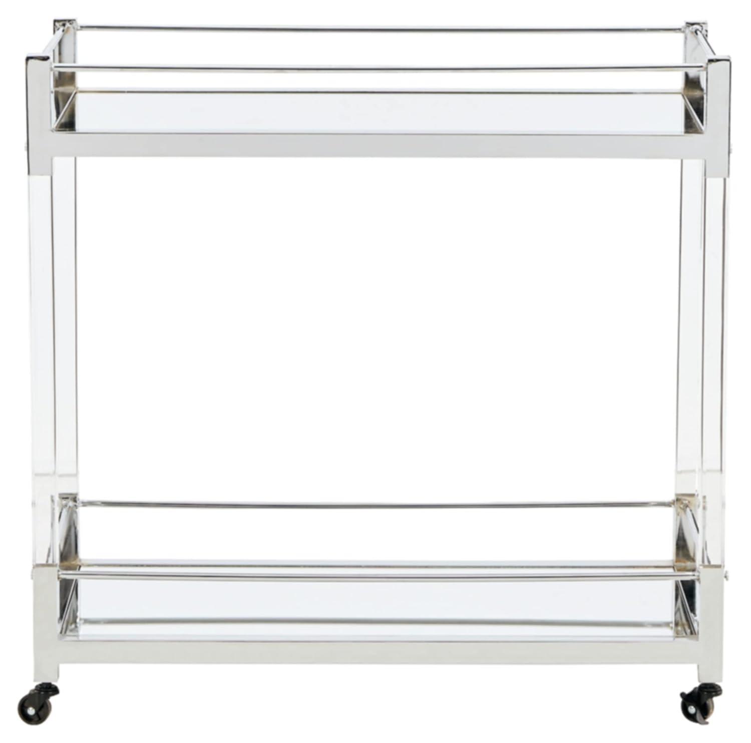 Mercer41 Acrylic, Metal Bar Cart
