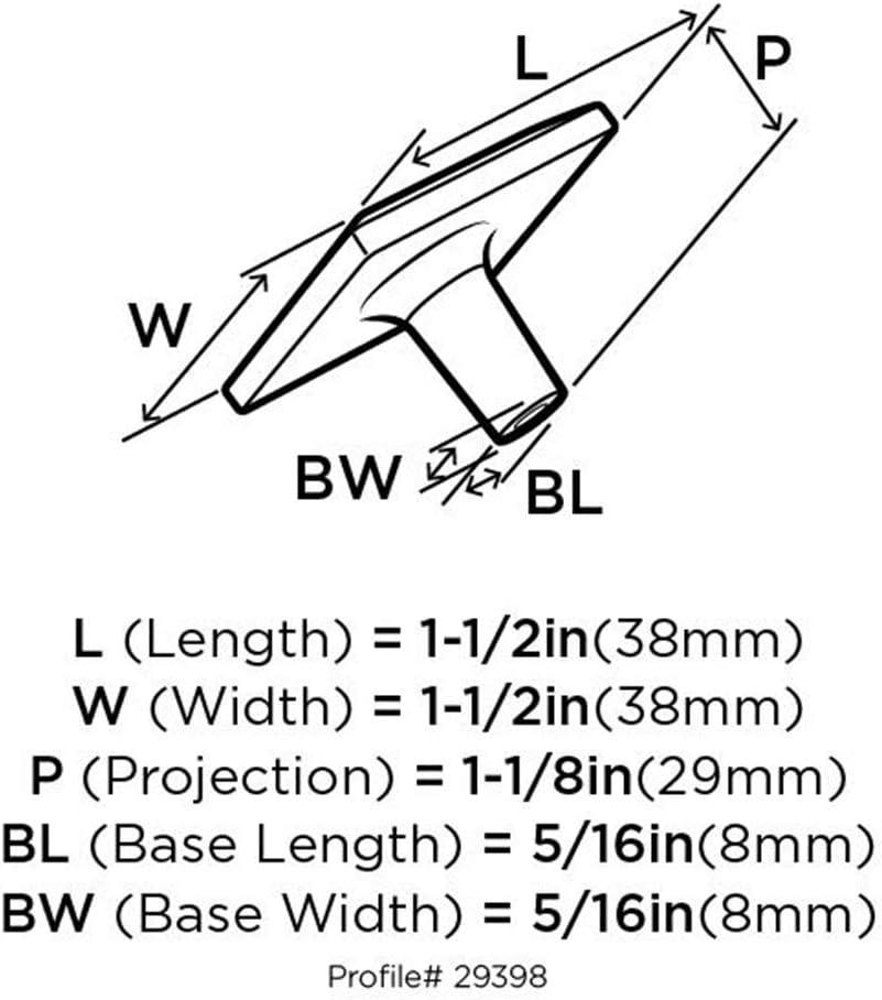 Amerock Extensity Square Knob