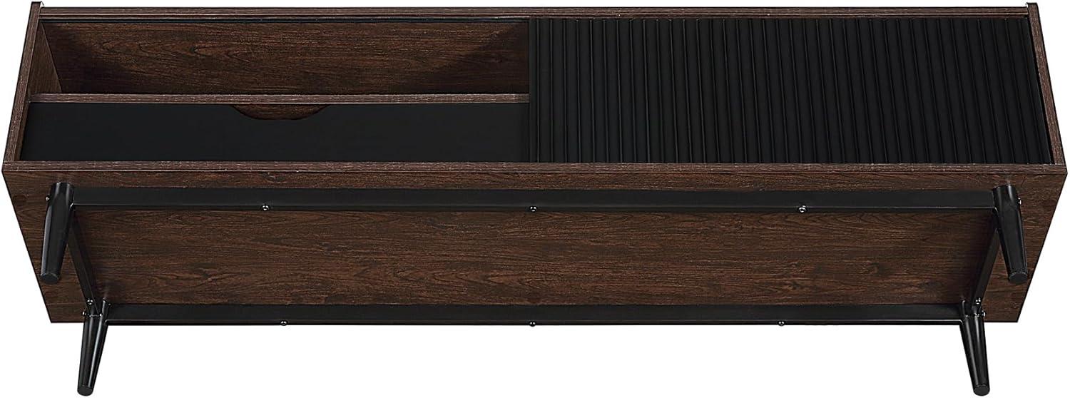 Duane Modern Ribbed TV Stand for TVs up to 55" - Manhattan Comfort