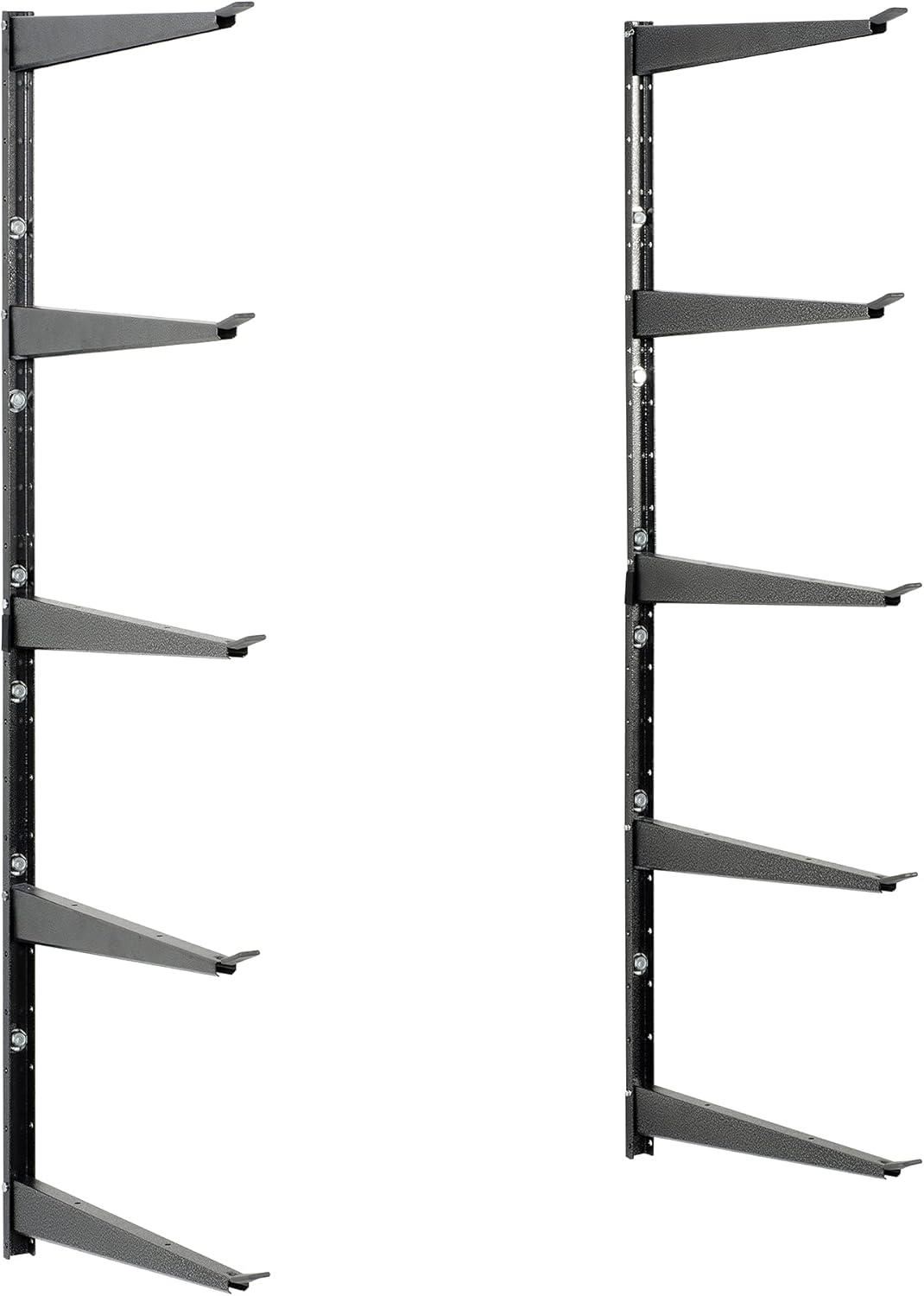 delta Heavy Duty Steel Wall Mounted Adjustable 5-Tier Lumber Storage Garage Rack