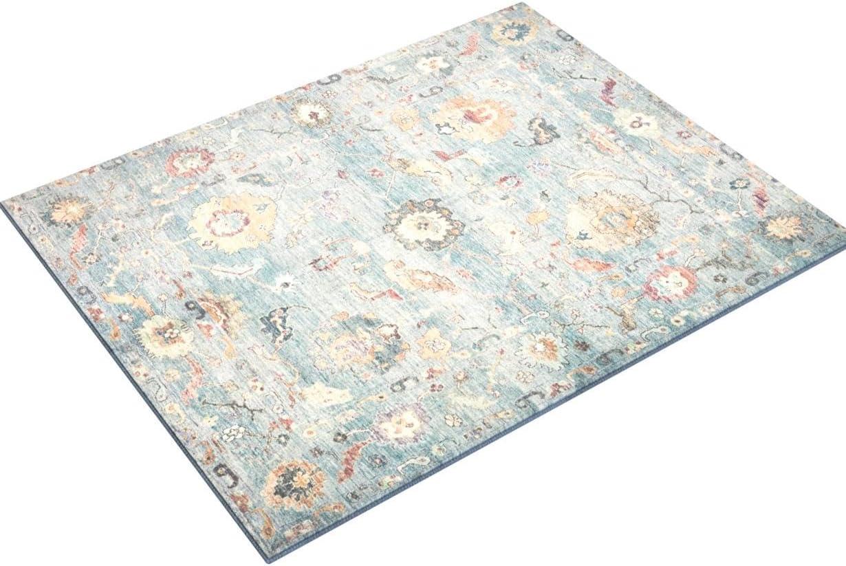 Loloi Margot Denim/Multi Area Rug feat. CloudPile