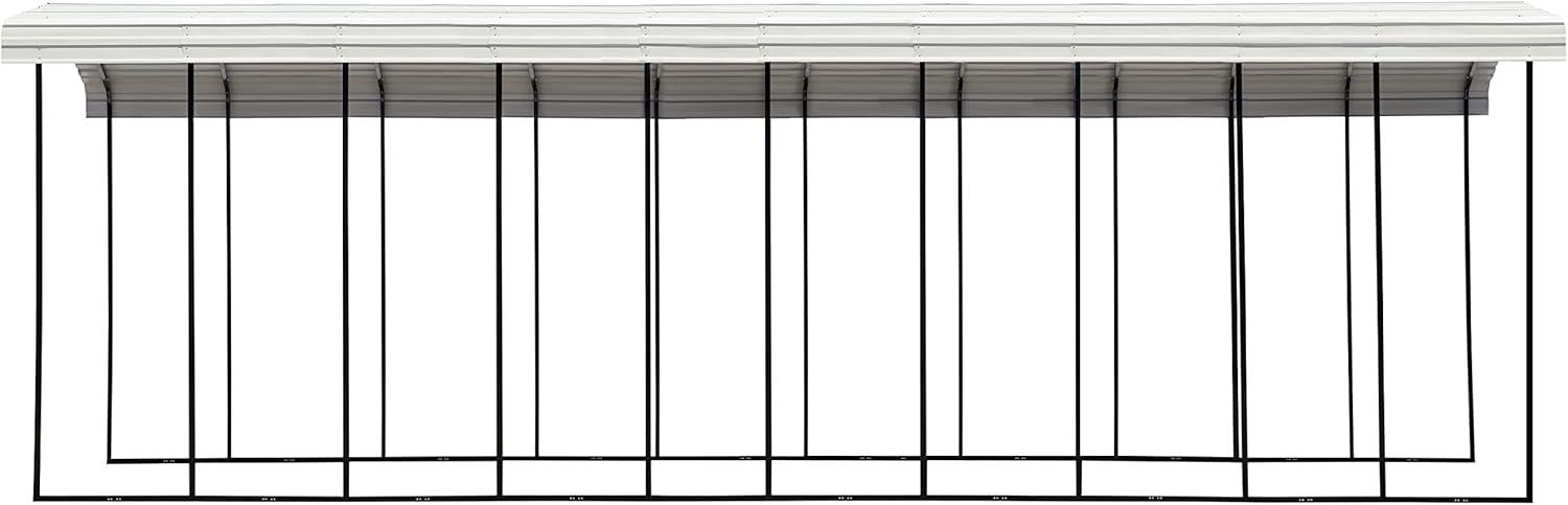 Arrow Carports Galvanized Steel Carport, RV Metal Carport Kit, 14' x 47' x 14', Eggshell