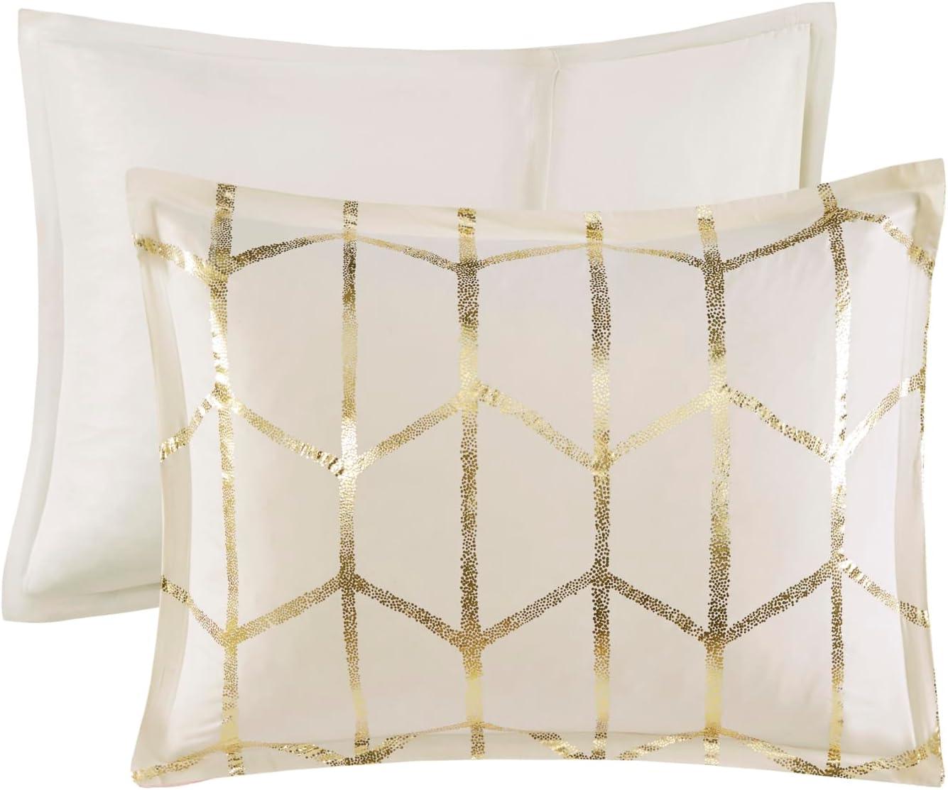 Arielle Metallic Printed Duvet Cover Set