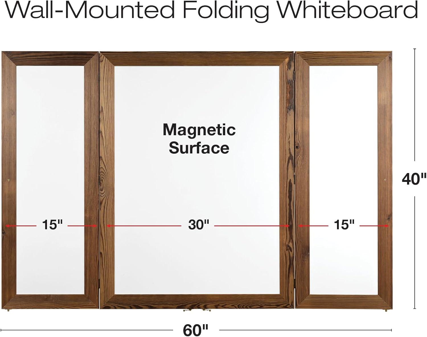 Excello Global Products Wall Steel Magnetic Whiteboard, Dry Erase Board for Wall, Magnetic Whiteboard for Office, Home or Classroom, Durable, Easy to Clean Whiteboard for Wall Use