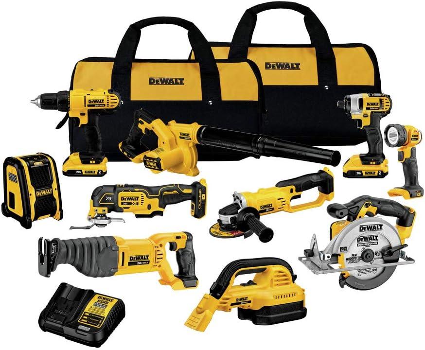 20V MAX Yellow and Black 10-Tool Cordless Combo Kit