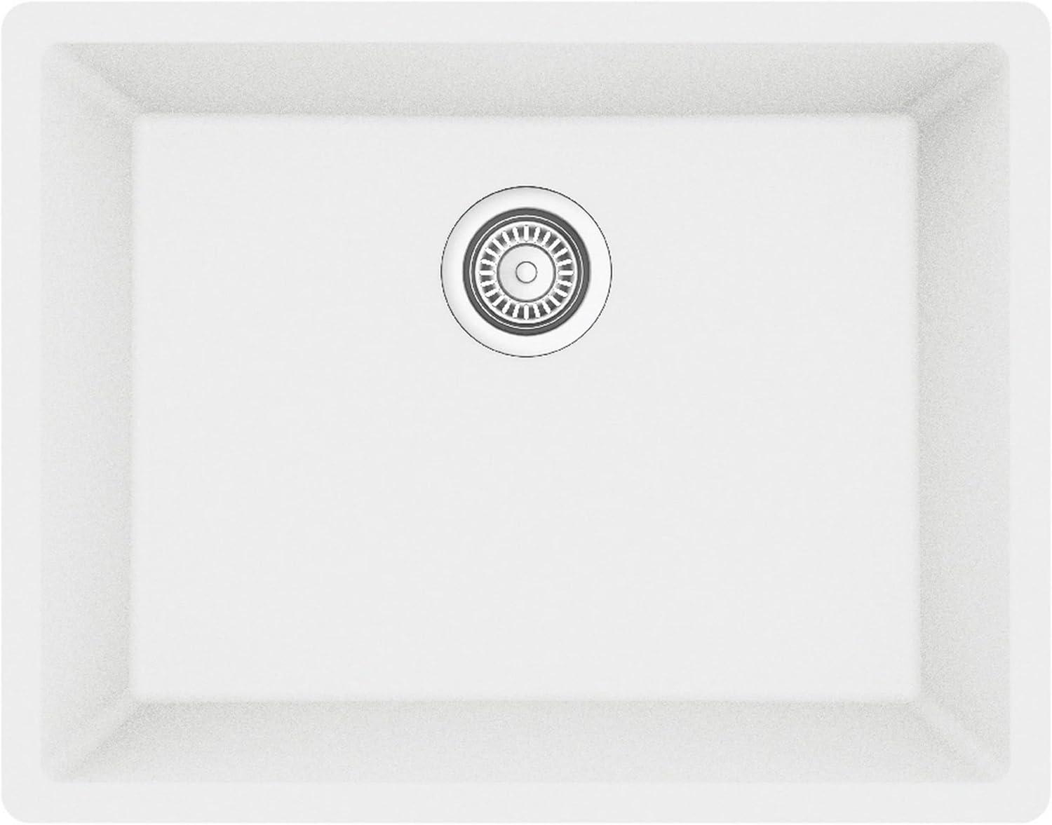 Karran Quartz 24-3/8'' X 19-1/8'' Single Bowl Undermount Kitchen Sink