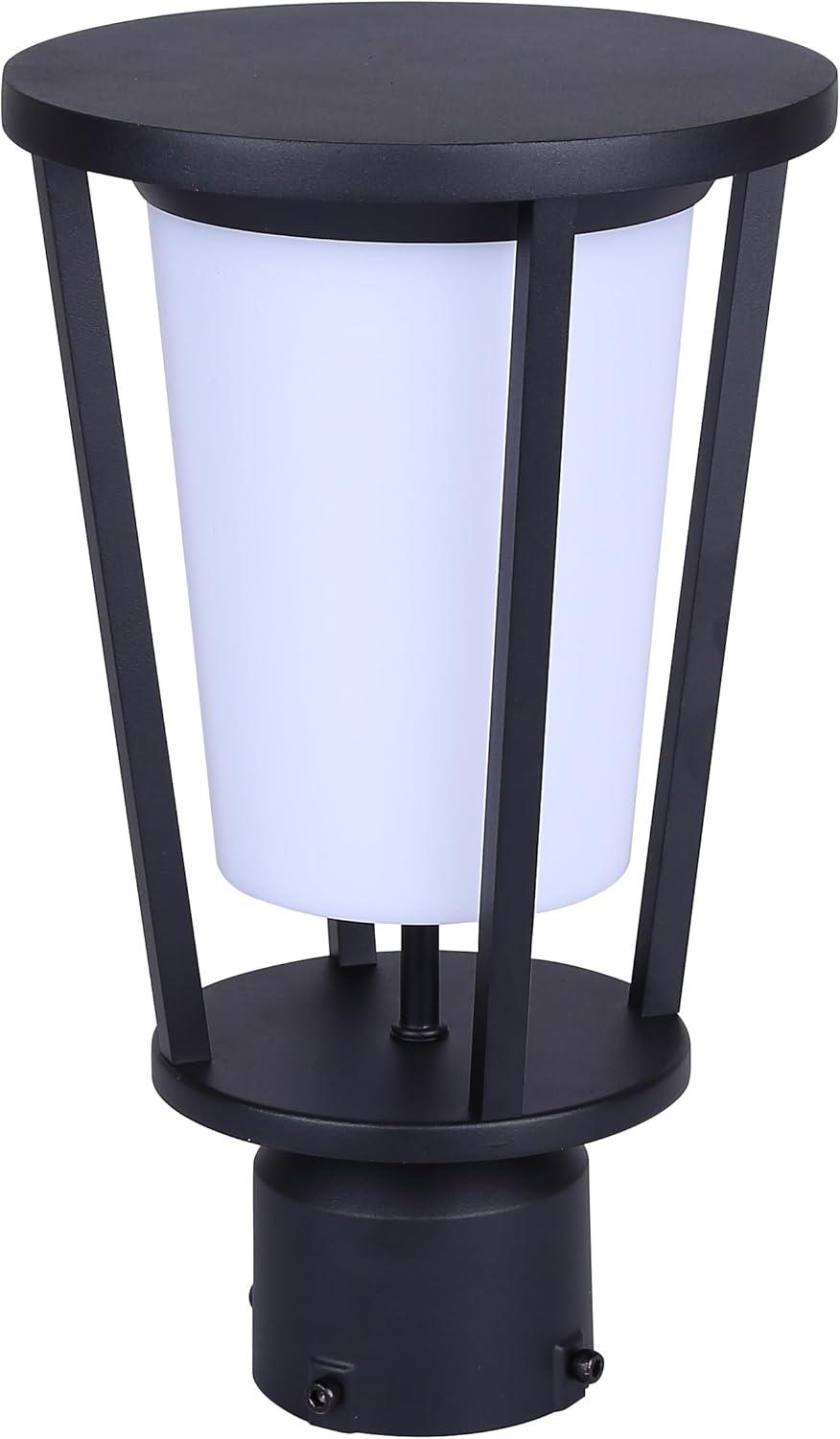 VERO. LOL675BK LED Integrated Outdoor Lantern Light, Black Finish