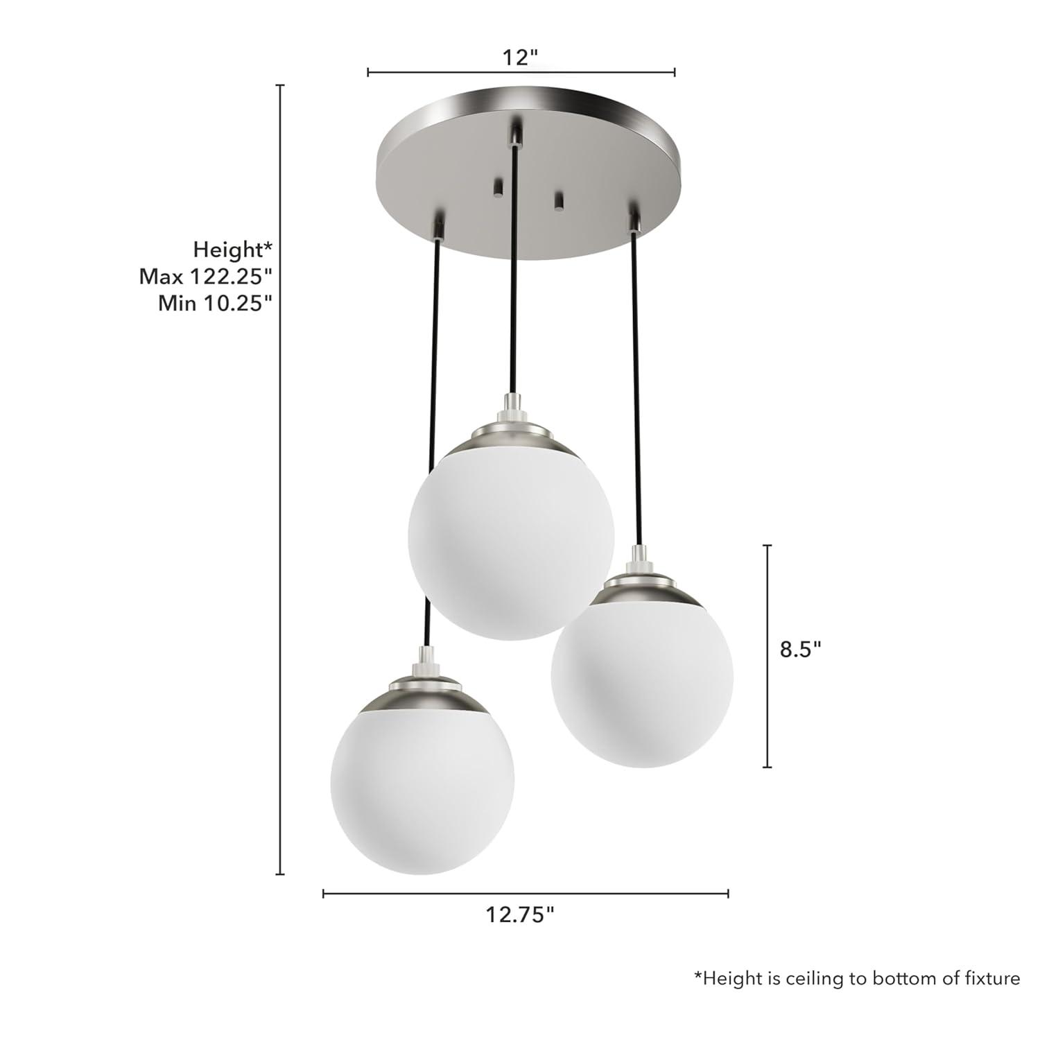 Hepburn 3 - Light Cluster Globe Pendant