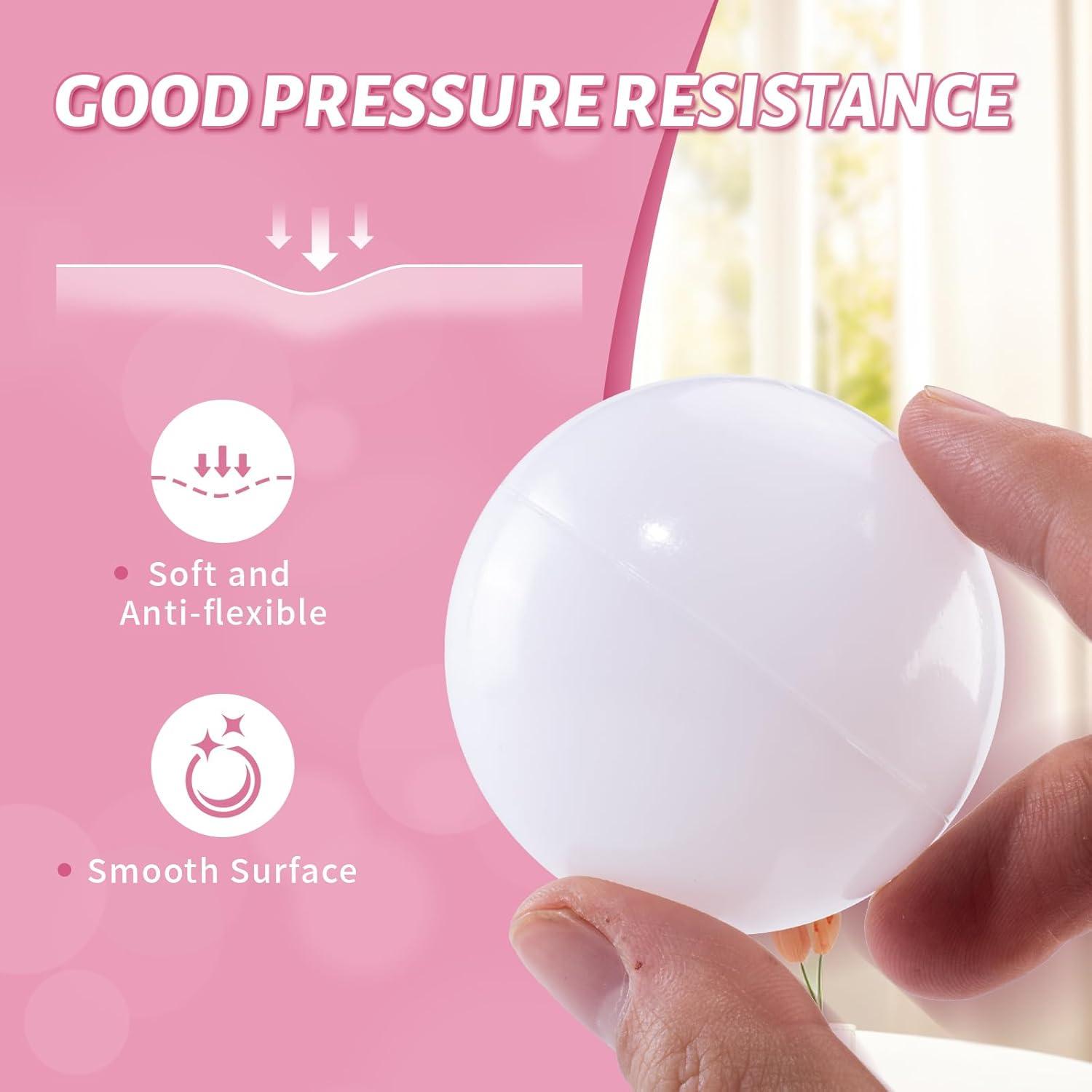 Anvazise 100Pcs Ball Pit Balls Thickened Eco-friendly Smooth Reusable Bite-resistant Hand-on Ability PE Material Macaron Color Pit Balls Kindergarten Toy