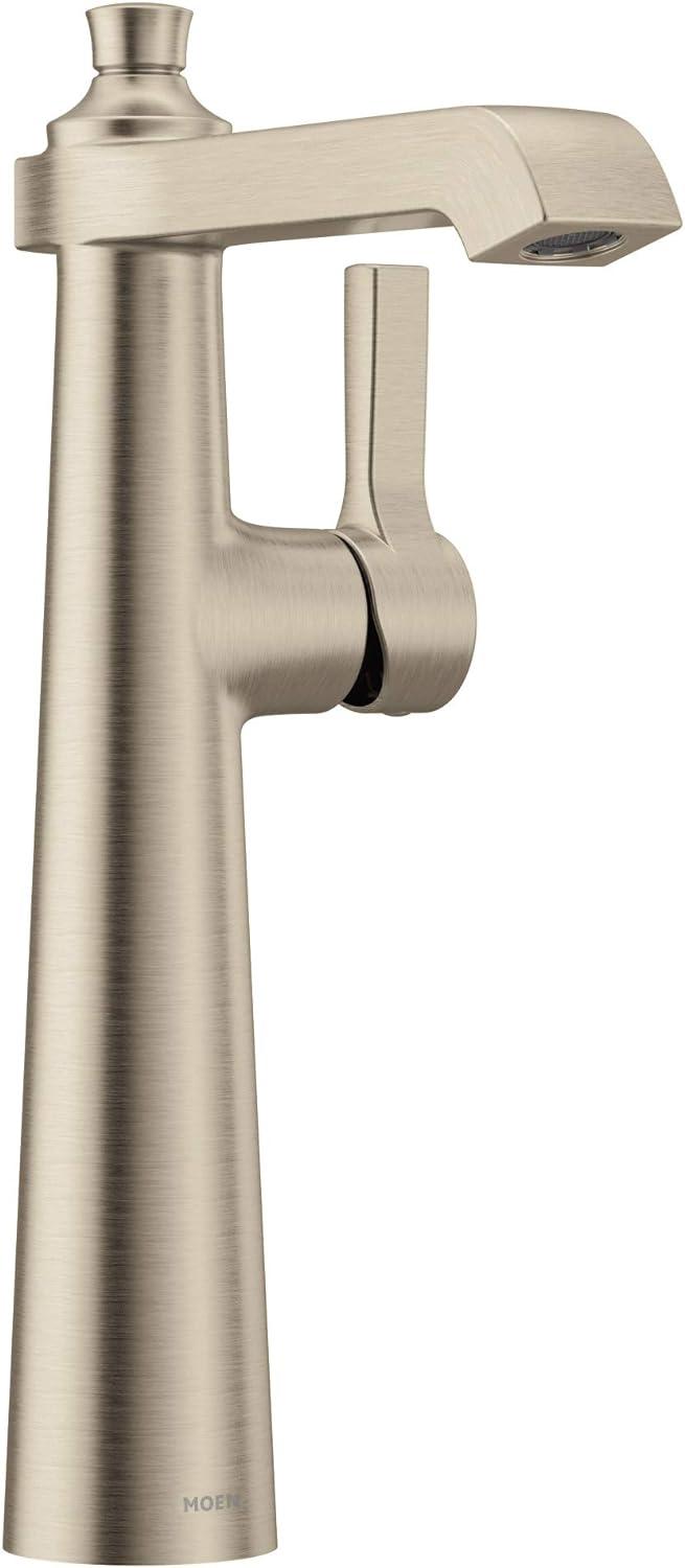 Elegant Polished Nickel Single Hole Vessel Bathroom Faucet