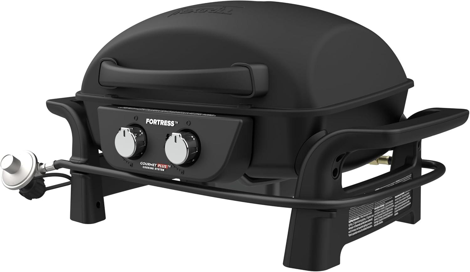 Nexgrill Fortress Black 2-Burner Cast Aluminum Gas Grill