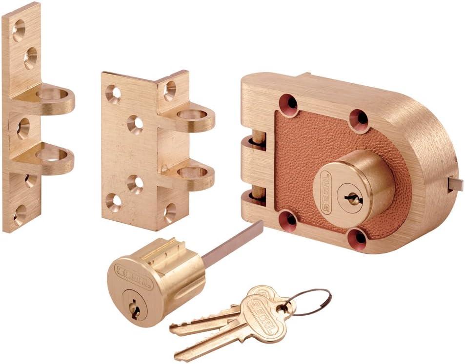 Prime-Line Bronze, Double Cylinder Deadlock (Single Pack)