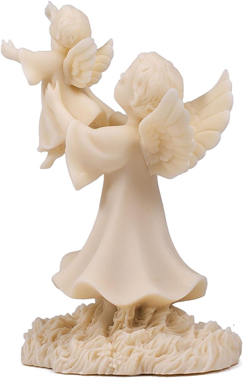 Comfort of Heaven Resin Angel Figurine with Child