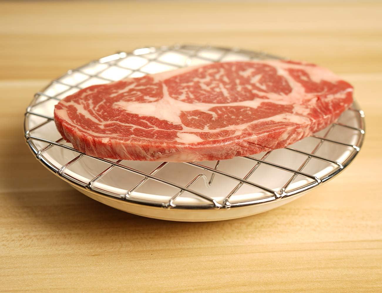 BBQ Accessories Grill Rack - 304 Stainless Steel Baking Cooking Round Rack for Rib Cookie Cakes, 10 Inches…
