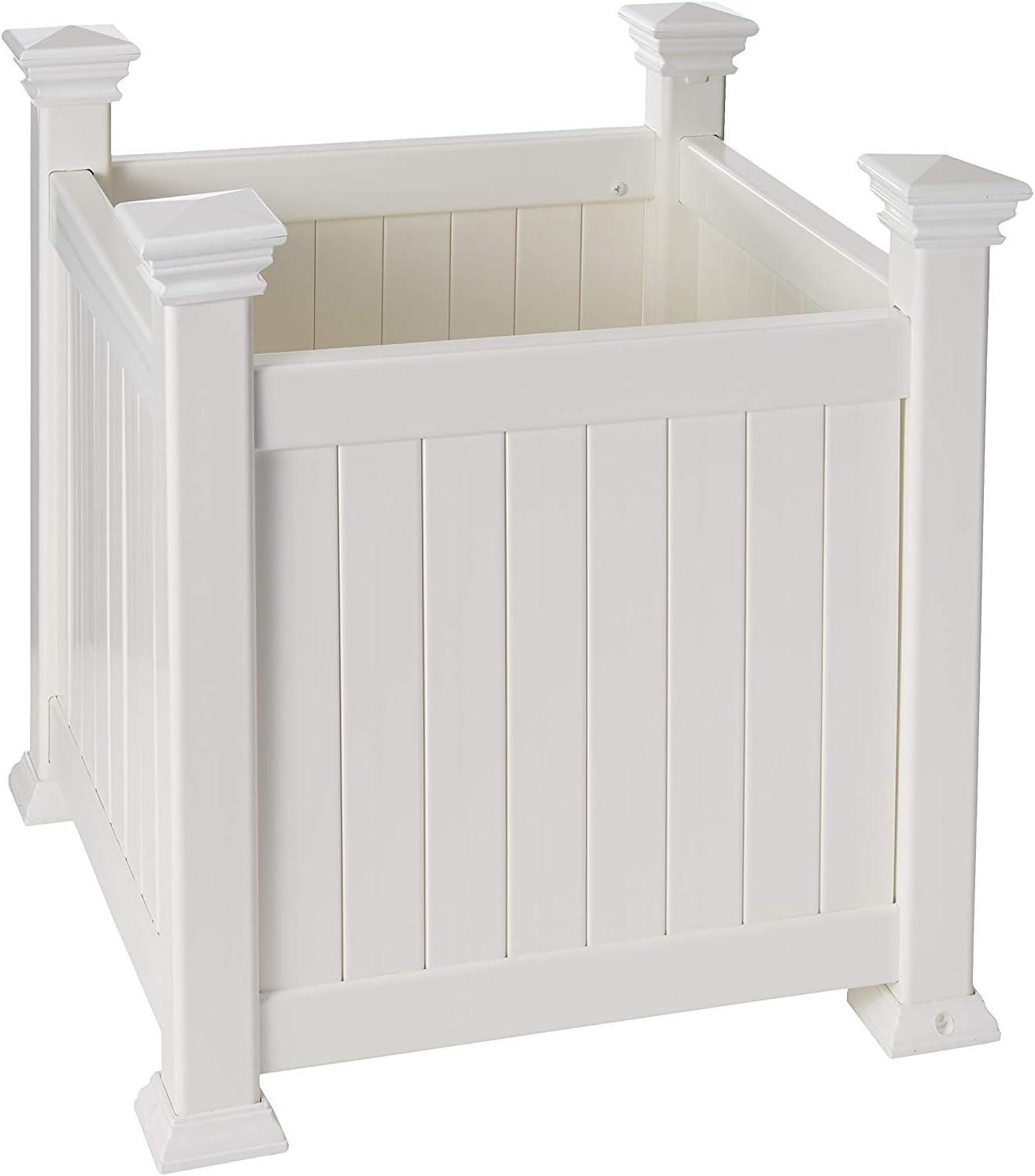 Vita White Vinyl Planter Box & Reviews | Wayfair