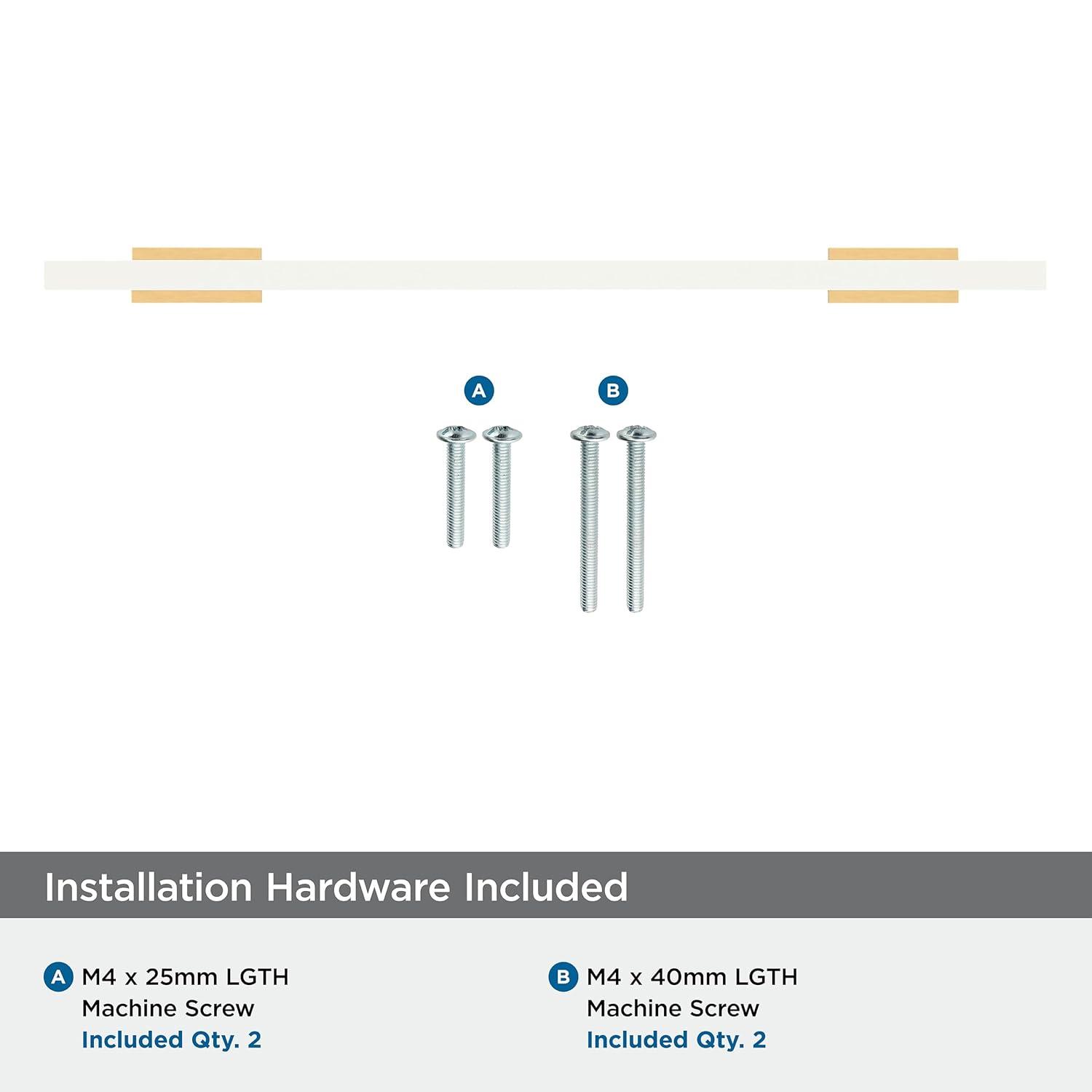 Amerock Urbanite 6-5/16 inch (160mm) Center-to-Center Champagne Bronze/White Cabinet Pull