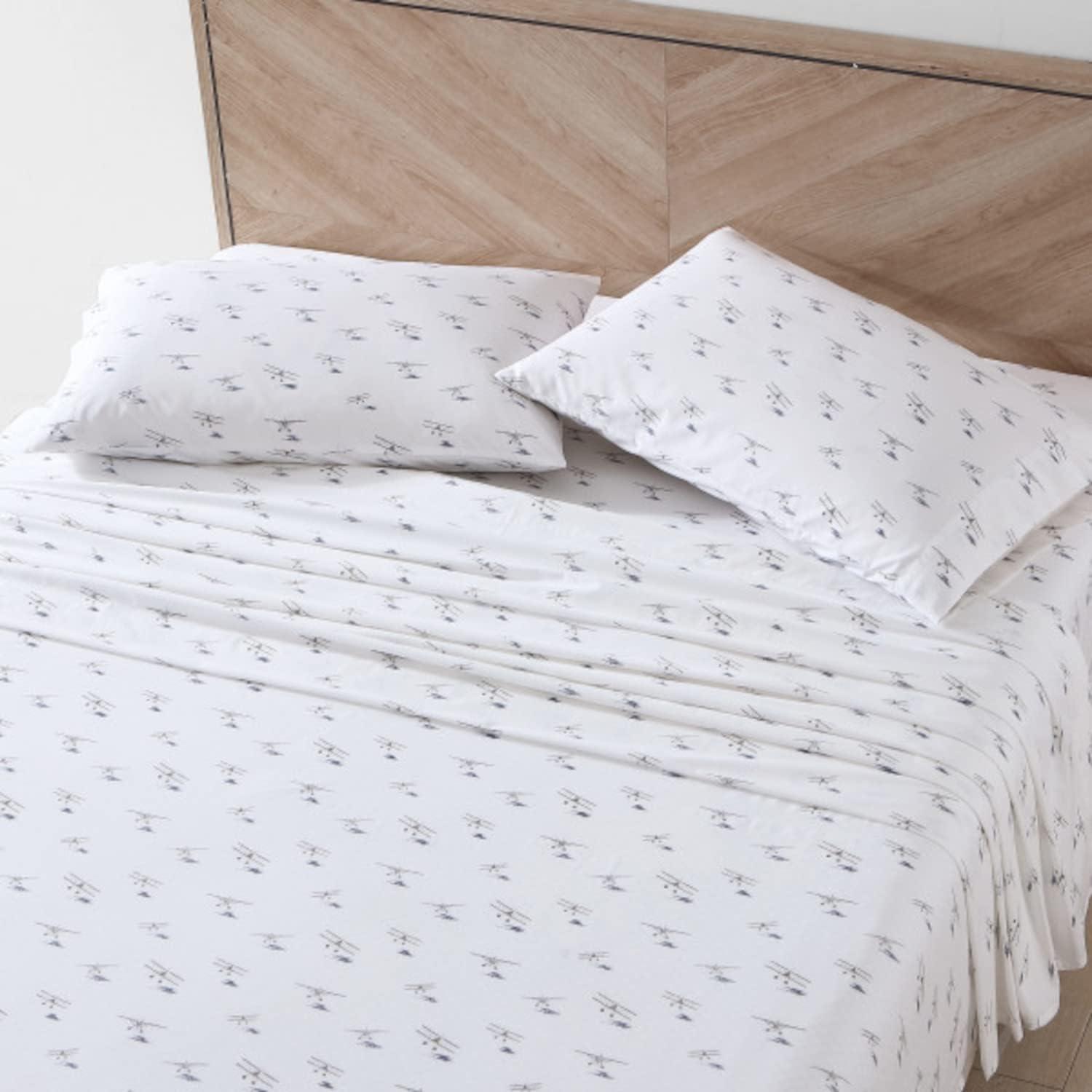 Printed Pattern Percale Cotton Sheet Set - Eddie Bauer