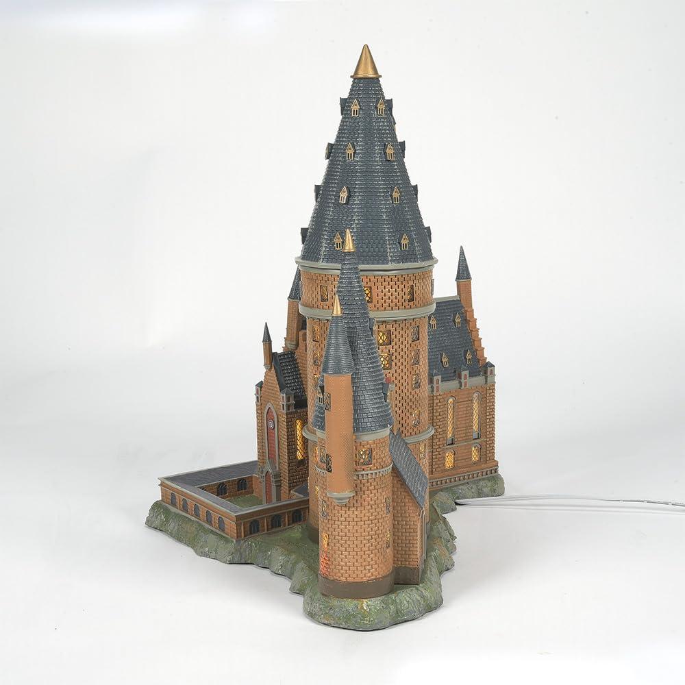 Harry Potter Hogwarts Great Hall and Tower Lighted Resin Building