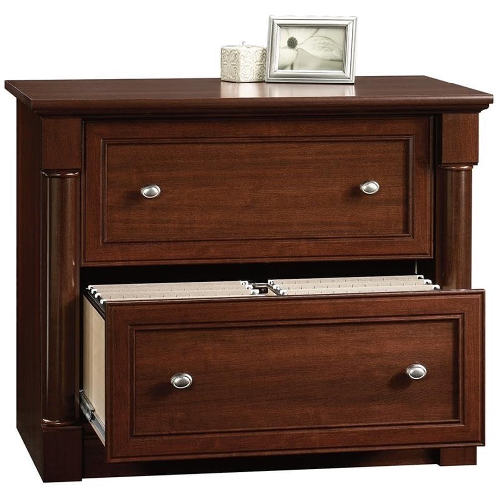 BOWERY HILL 2 Drawers 29.61" Lateral Cherry Engineered Wood Filing Cabinet Easy Assembly Stationary for Home, Office