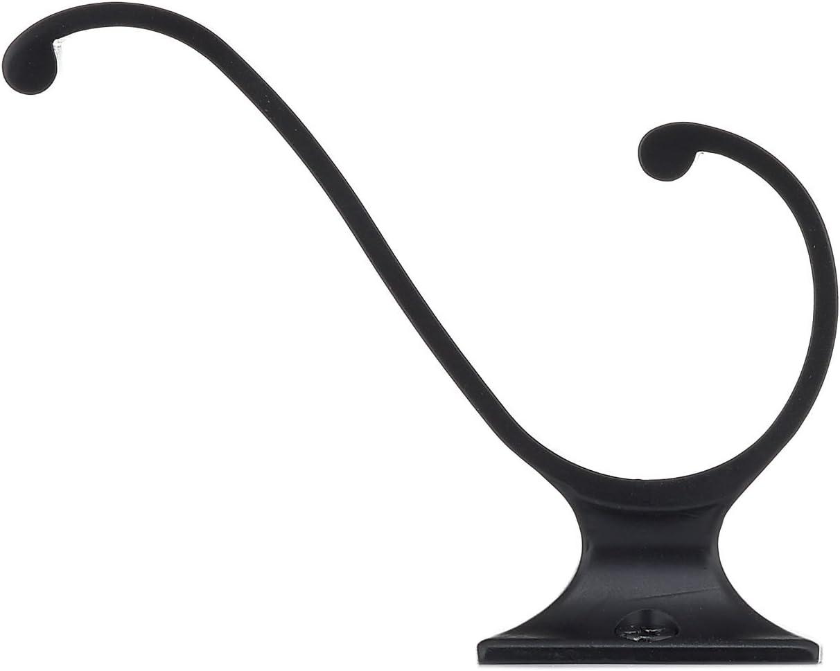 Matte Black Transitional Metal Wall Hook