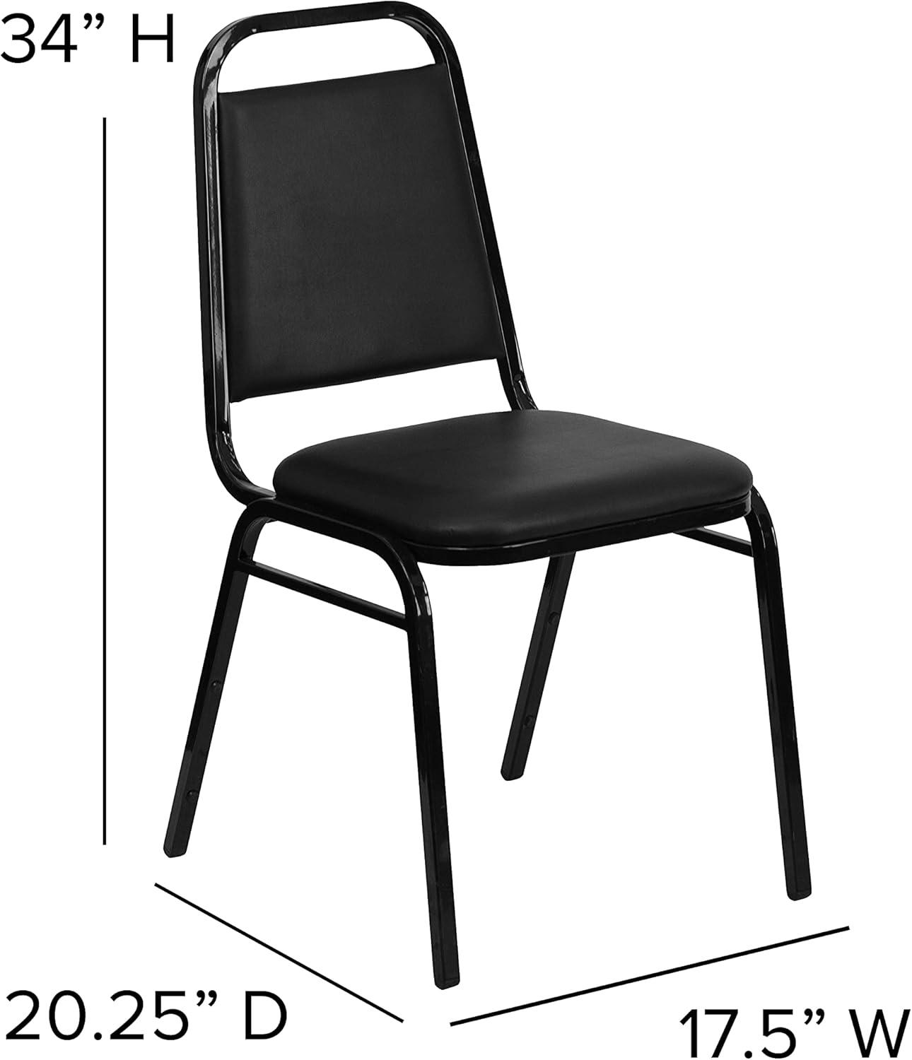 Amaya Trapezoidal Back Stacking Banquet Chair with 1.5" Thick Seat