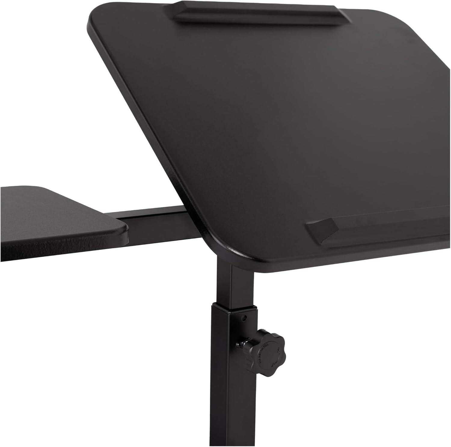 Seville Classics airLIFT Adjustable Height Rolling Tiltable Desk with Mouse Stand