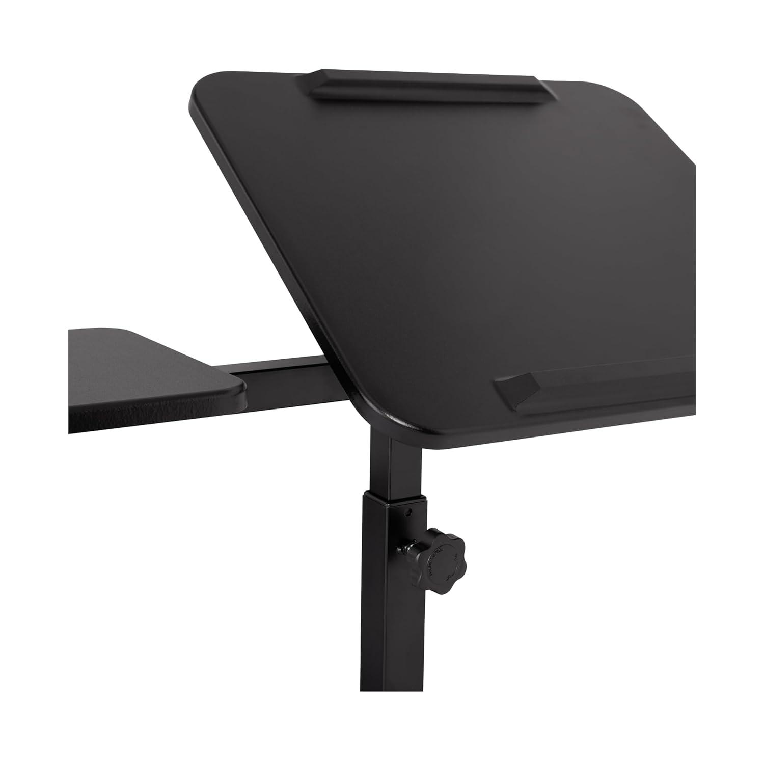 Seville Classics airLIFT Adjustable Height Rolling Tiltable Desk with Mouse Stand