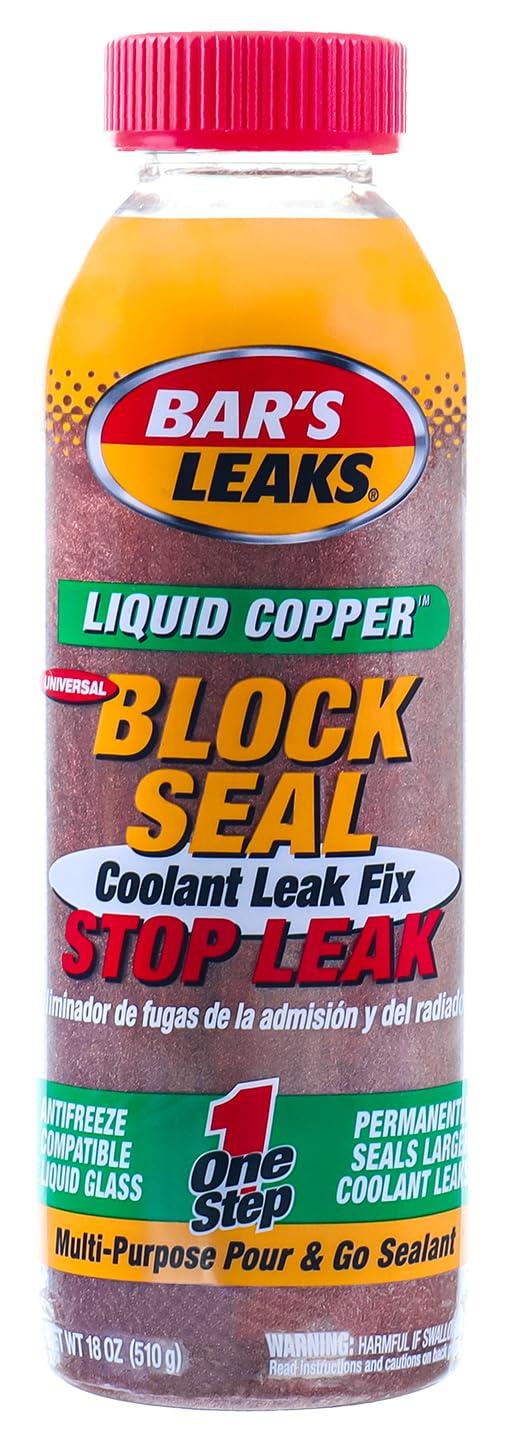 Bar's Leaks Block Seal Liquid Copper Coolant Leak Fix, 18 oz