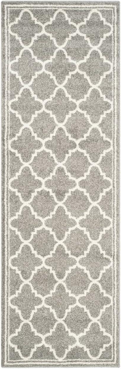 Reversible Amherst Dark Grey Synthetic 27-inch Area Rug