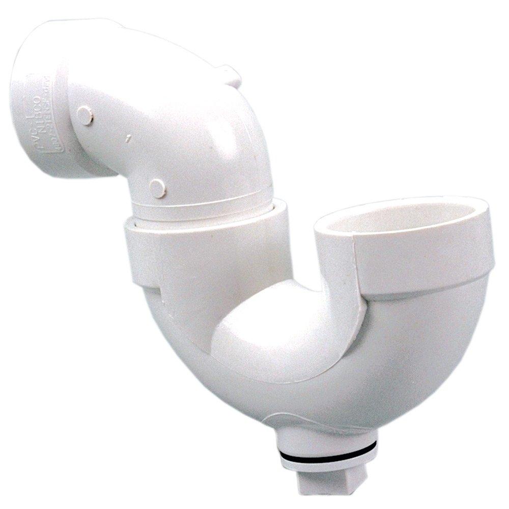 NIBCO C4884HD112 1-1/2 in. PVC DWV Hub x Hub x Cleanout P-Trap