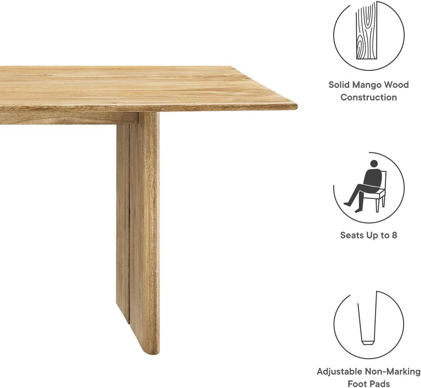 Modway Amistad 86" Wood Dining Table