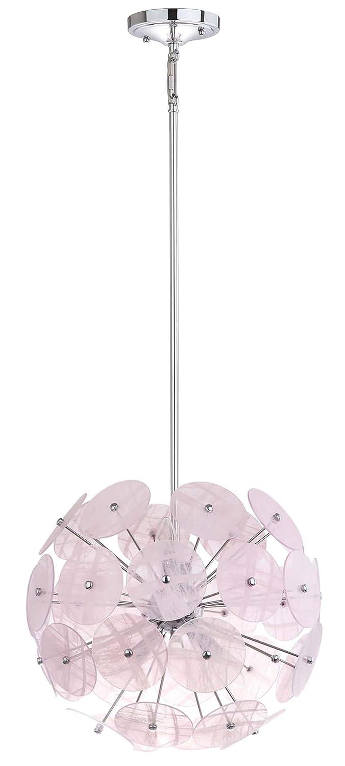 Montana 5 Light 16.5" Pendant - PND4019 - Pink - Safavieh