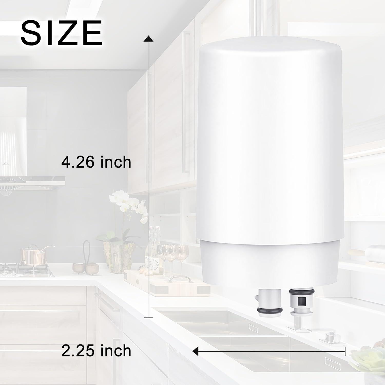 Faucet Water Filter Replacement for Brita®Faucet Filter，Brita® FR-200, FF-100 Replacement Filter-3 piece,white。 (FL-7027)