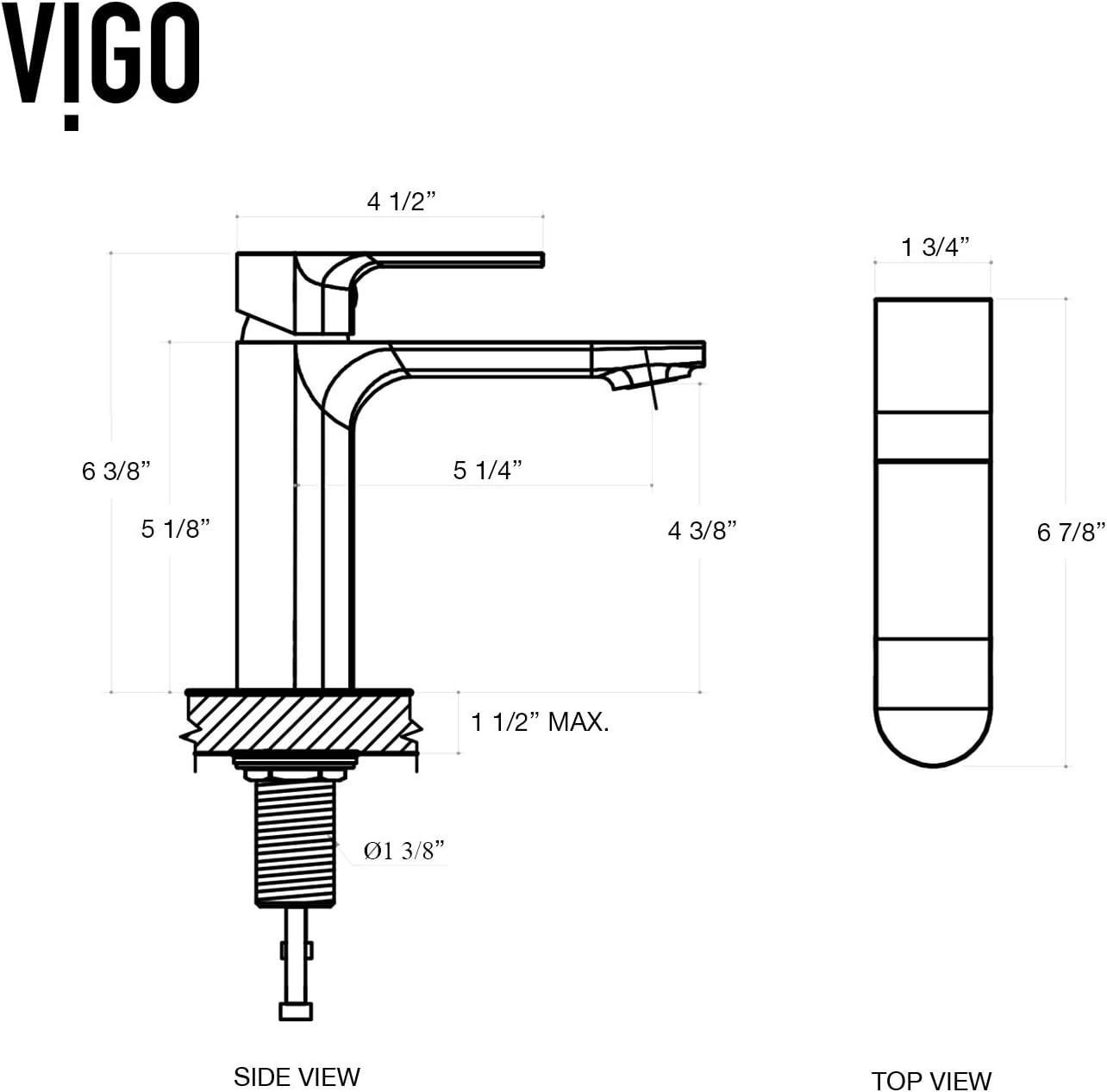 Davidson Modern Black and Chrome Brass Bathroom Faucet