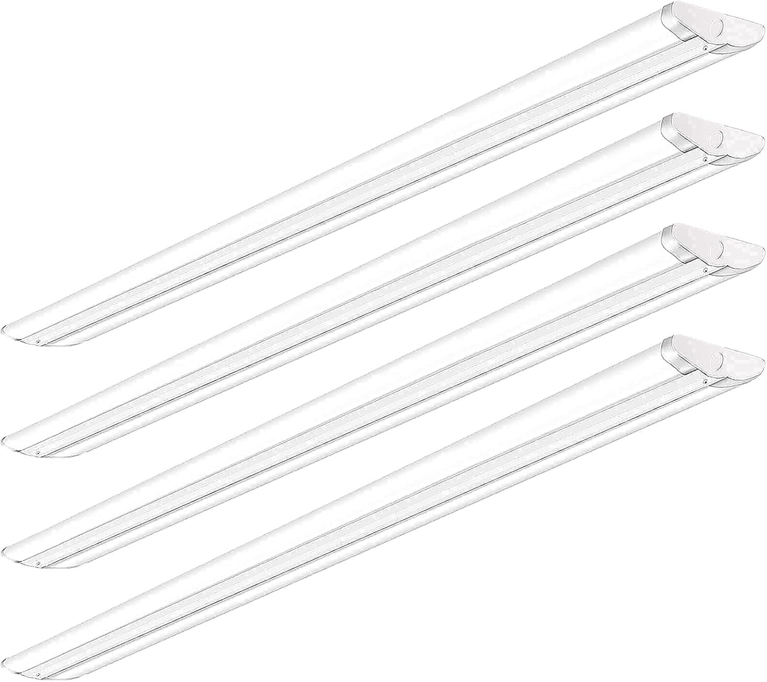 ANTLUX 110W 8FT LED Wraparound Ultra Slim Strip Lights, 12600LM, 5000K, 8 Foot LED Garage Shop Lights, Flush Mount Warehouse Office Ceiling Lighting Fixture, Fluorescent Tube Replacement, 2 Pack