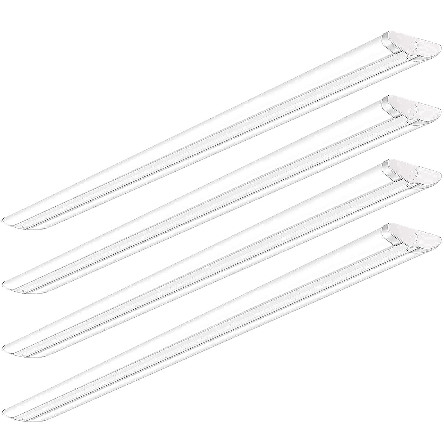 ANTLUX 110W 8FT LED Wraparound Ultra Slim Strip Lights, 12600LM, 5000K, 8 Foot LED Garage Shop Lights, Flush Mount Warehouse Office Ceiling Lighting Fixture, Fluorescent Tube Replacement, 2 Pack