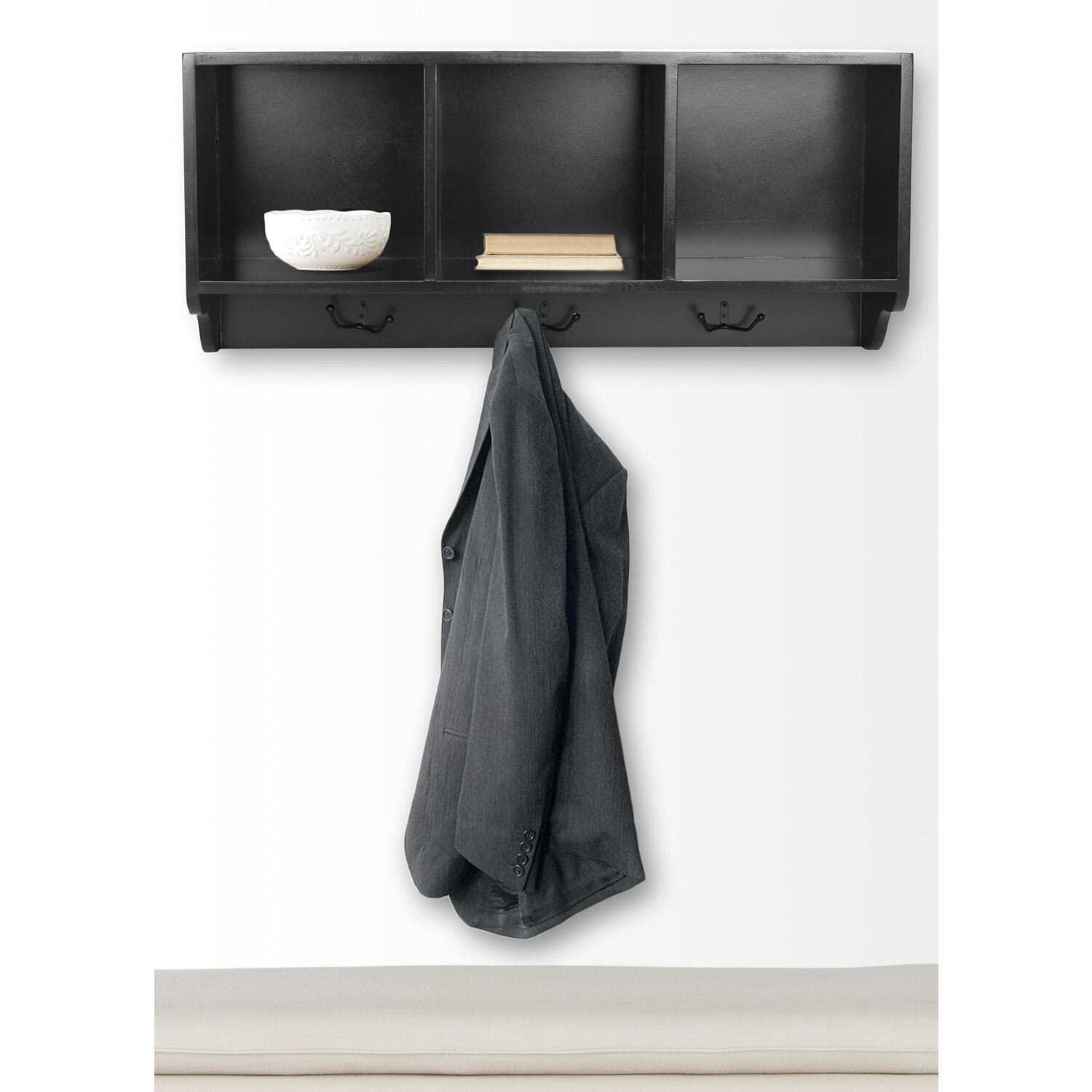 Alice Wall Shelf With Storage Compartments - Oak - Safavieh
