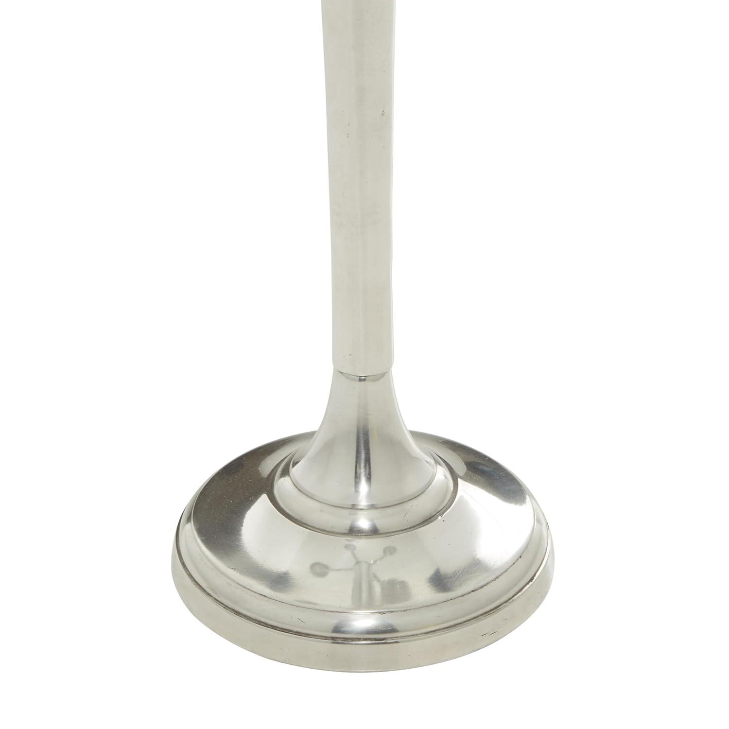 DecMode 5 Holder Silver Aluminum Metal Candelabra