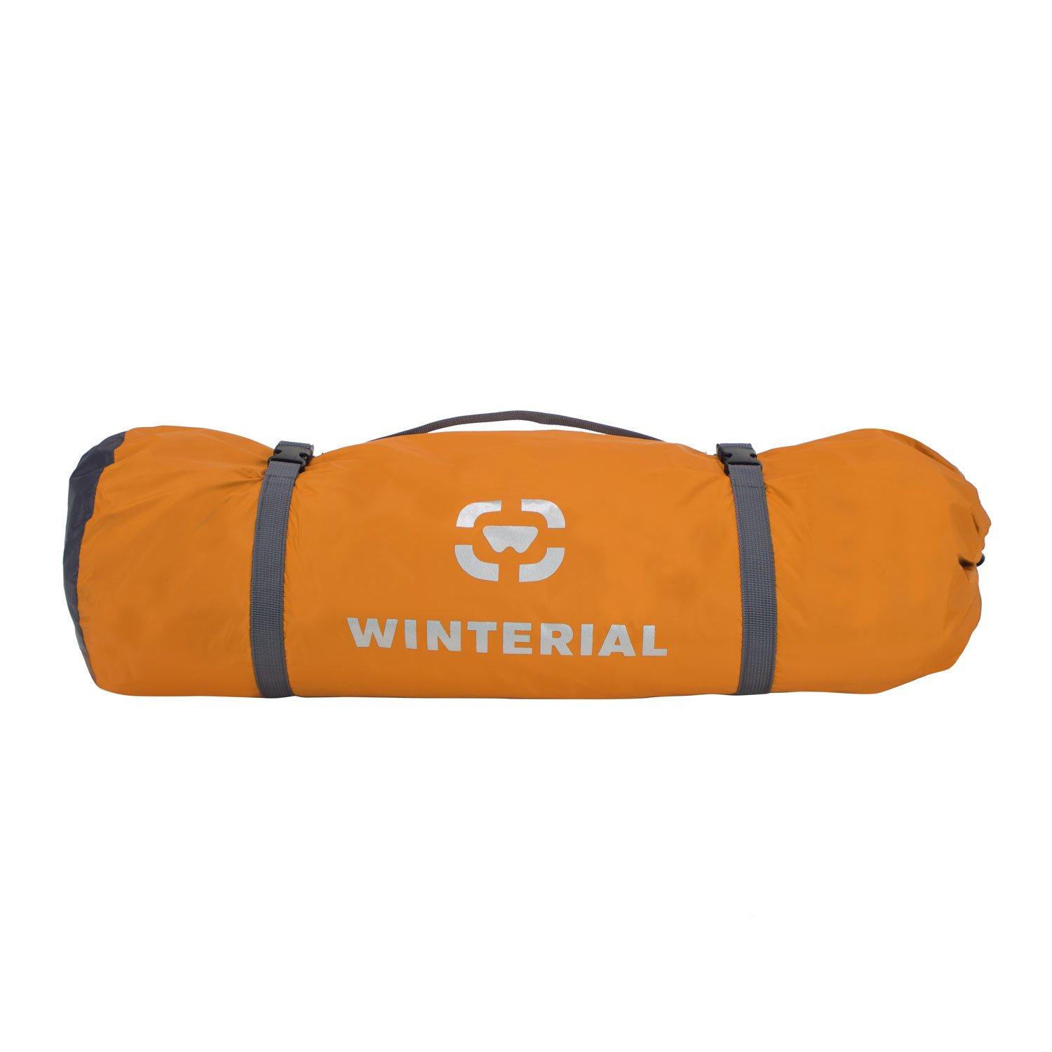 Winterial Camping Tent, 1/3/6 Person Lightweight Personal Bivy 1 to 6 Person Tent with Waterproof Tent Rainfly, Durable Stitched Tent for Camping, Beach, Backpacking, Hiking, and Festivals.