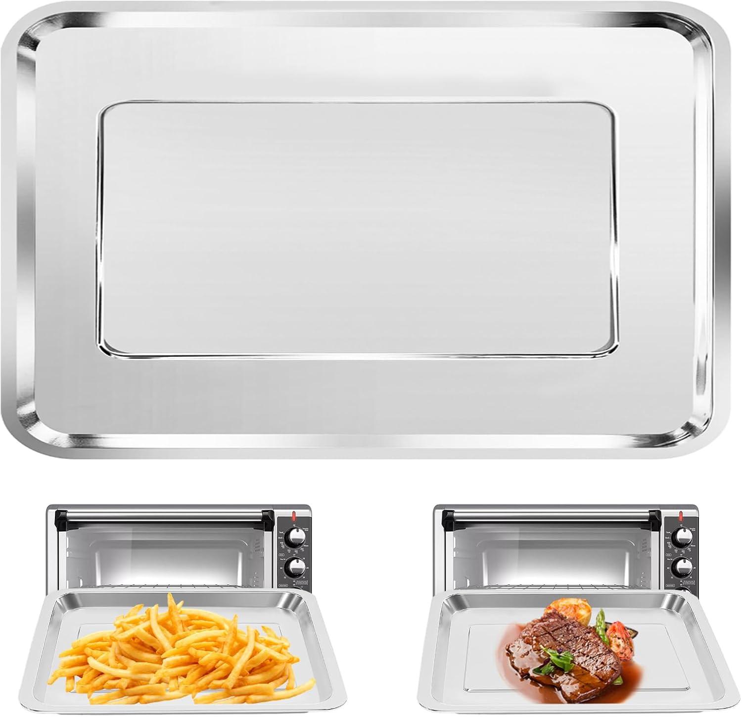 GCQ Air Fryer Wire Rack for 26 QT Extra Large Air Fryer, 12.5''*11.5'' Stainless Steel Air Fryer Accessories Roasting Steamer Grill Racks