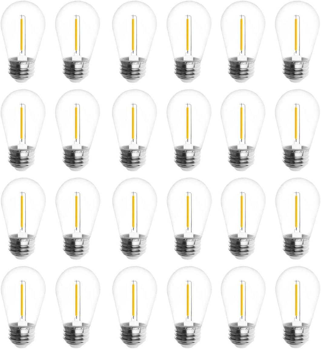 Dimmable LED S14 Vintage Edison Bulbs for Outdoor String Lights