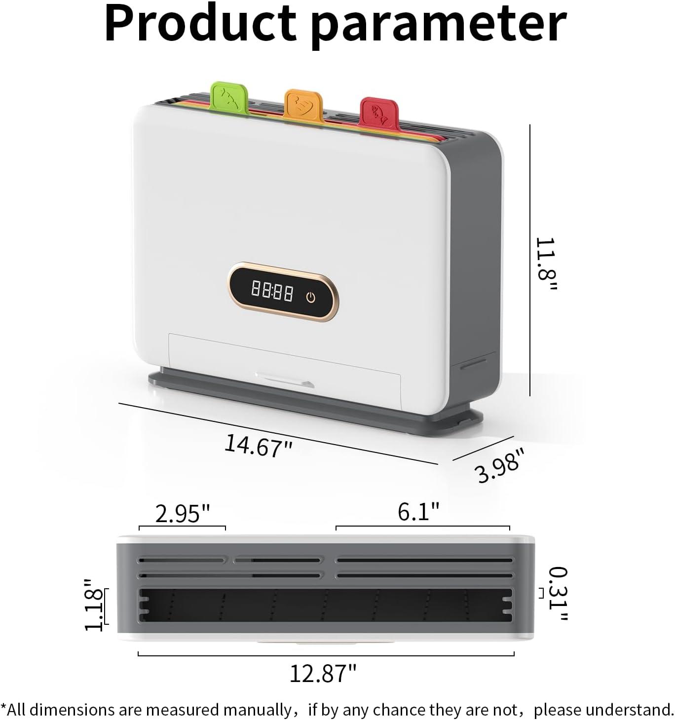 Smart White Plastic Cutting Board Set with Storage Stand