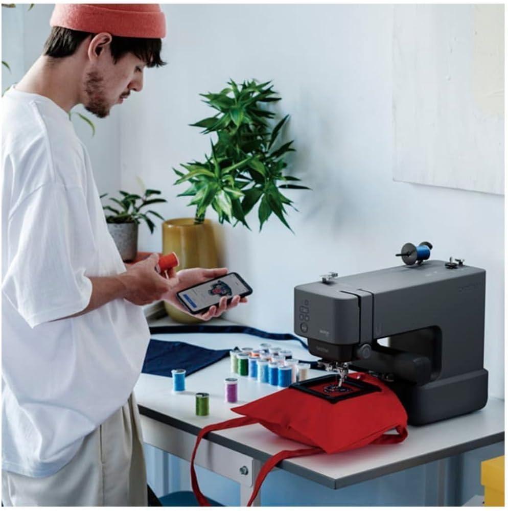 Brother Skitch Single-Needle Embroidery Machine with Colors Thread, and Bobbins