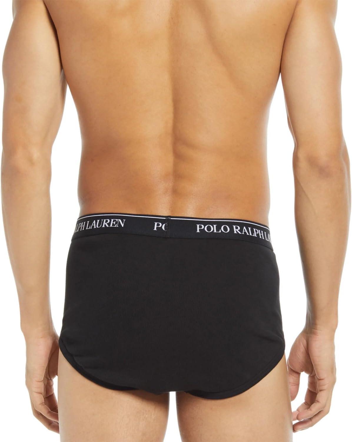Large Black Cotton Regular Fit Briefs